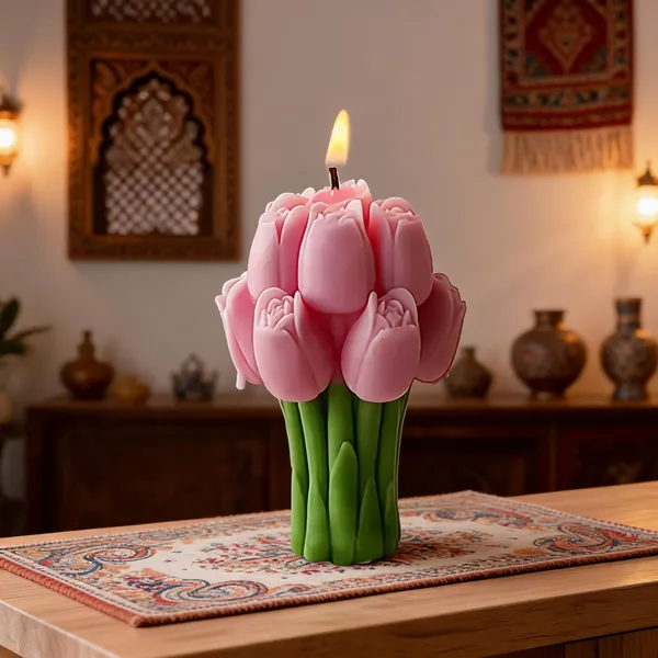 Wax_Floral_Sculpted_Lotus_Bloom_Decorative_Candle
