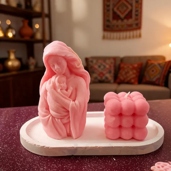 Wax_Decorative_Figurine_Bubble_Cube_Candle_Set
