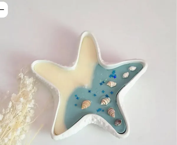 Resin_Coastal_Seashell_Starfish_Decorative_Tray