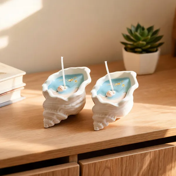 Wax_Coastal_Scalloped_Shell_Shaped_Decorative_Candle_-_Pack_of_2
