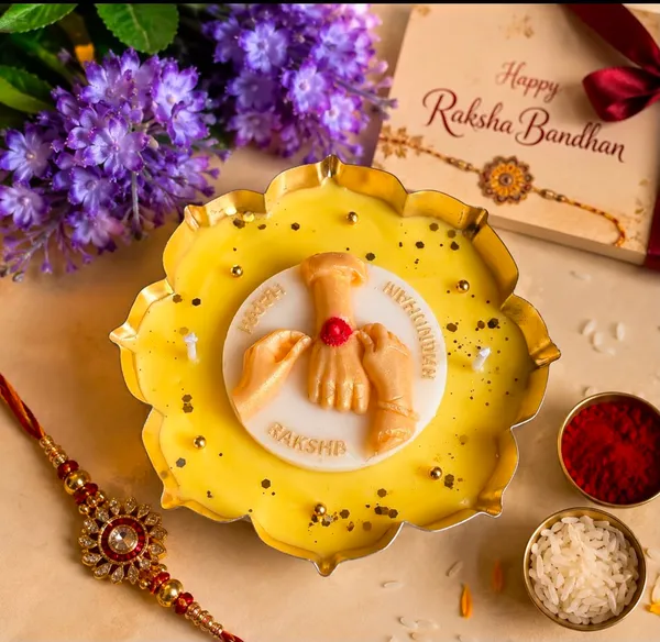Metal_Festive_Floral_Design_Raksha_Bandhan_Pooja_Thali