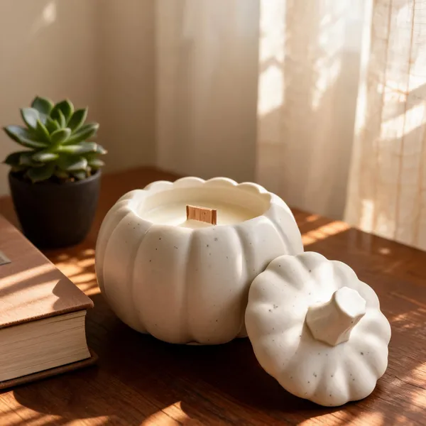 Wax_Floral_Ivory_Pumpkin_Style_Decorative_Candle_With_Lid
