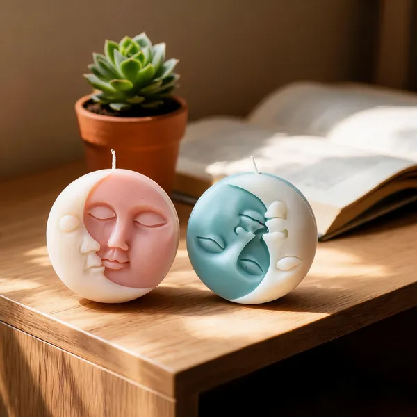 Wax_Celestial_Sun_Moon_Face_Decorative_Candle_-_Pack_of_2