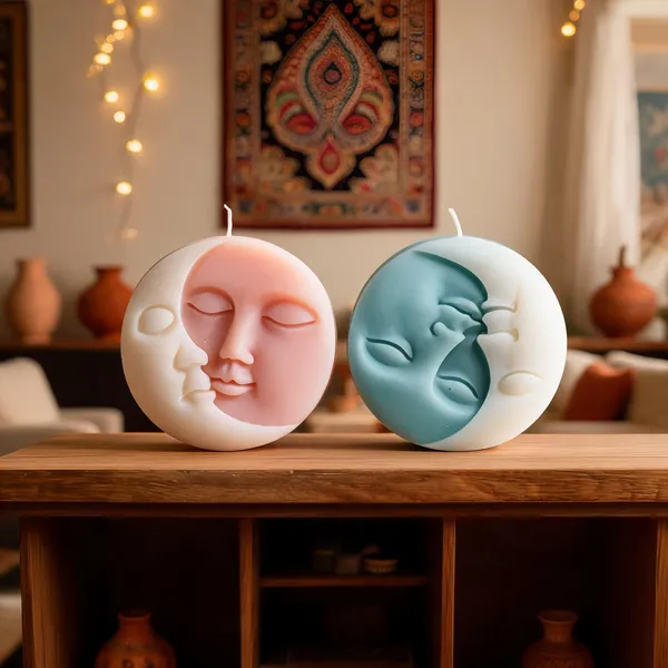 Wax_Celestial_Sun_Moon_Face_Decorative_Candle_-_Pack_of_2