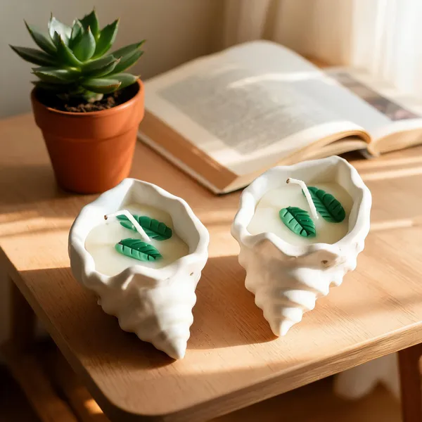 Wax_Coastal_Shell_Leaf_Accent_Decorative_Candle_-_Pack_of_2