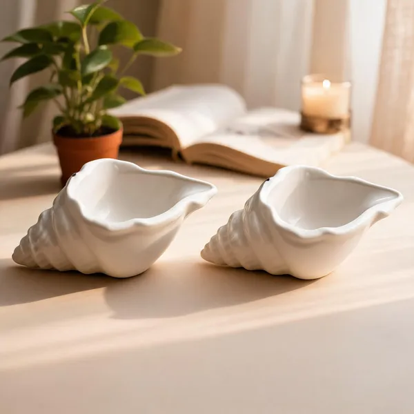 Ceramic_Coastal_Seashell_Shaped_Decorative_Soap_Dish_-_Pack_of_2