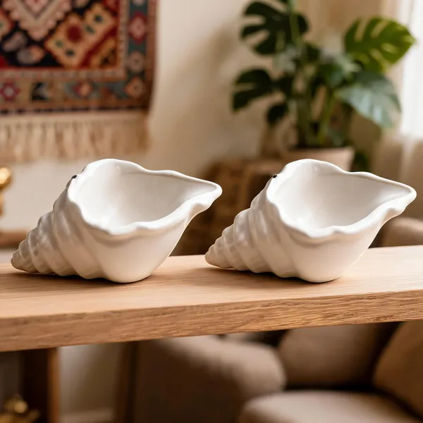 Ceramic_Coastal_Seashell_Shaped_Decorative_Soap_Dish_-_Pack_of_2