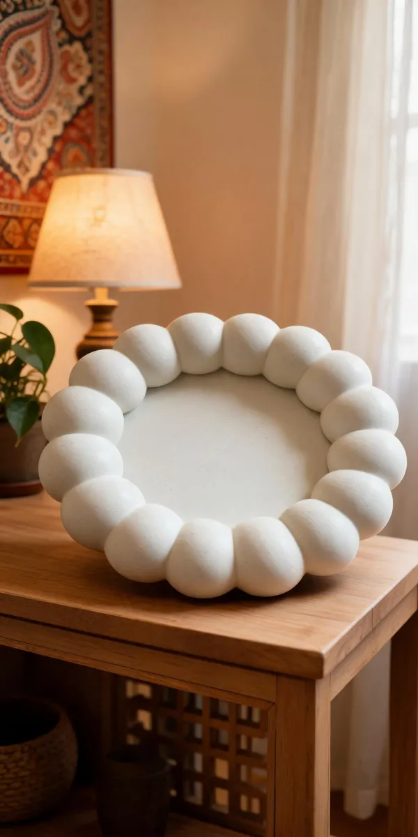 White_Bubble_Edge_Floral_Decorative_Tray