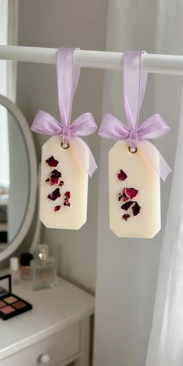 VIMIS_Soy_Wax_Sachets/Car_Freshner/Closet_Freshner_With_Dry_Flower_Rose_Fragrance_Pack_of_2