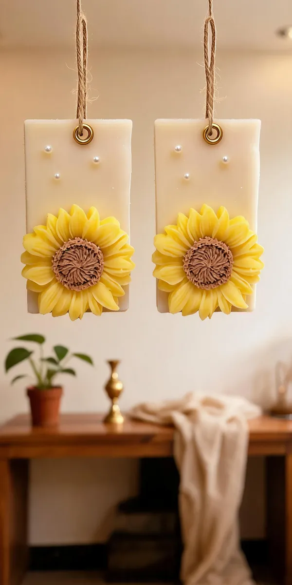 Wax_Floral_Sunflower_Hanging_Wall_Decor_Candle_-_Pack_of_2
