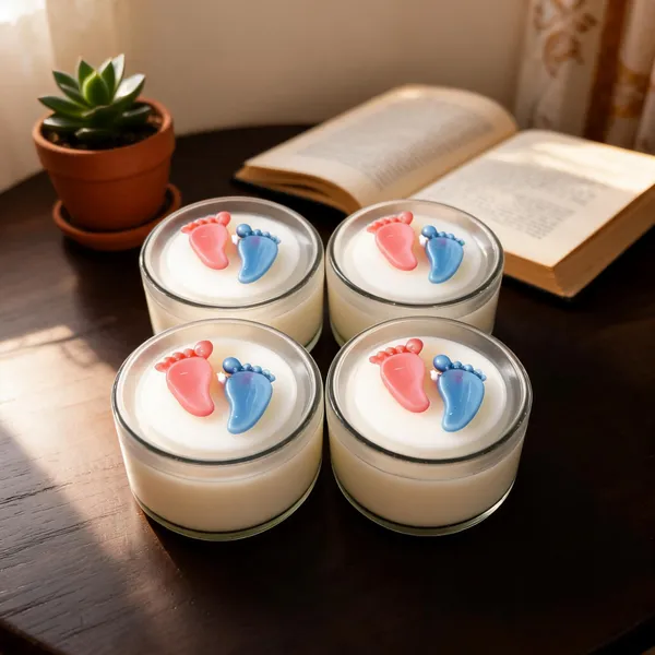Wax_Glass_Container_Baby_Footprint_Decorative_Candle_-_Pack_of_4