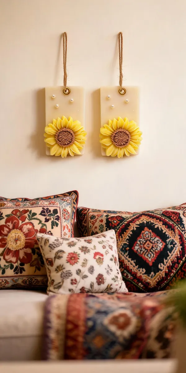 Wax_Floral_Sunflower_Hanging_Wall_Decor_Candle_-_Pack_of_2