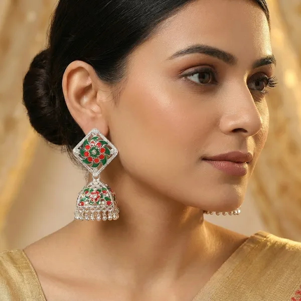 Multicolour_Zinc_Jumkha_Earrings_For_Women