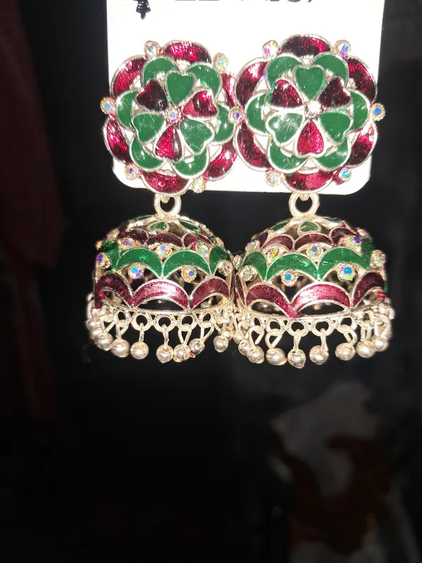 Multicolour_Zinc_Jumkha_Earrings_For_Women