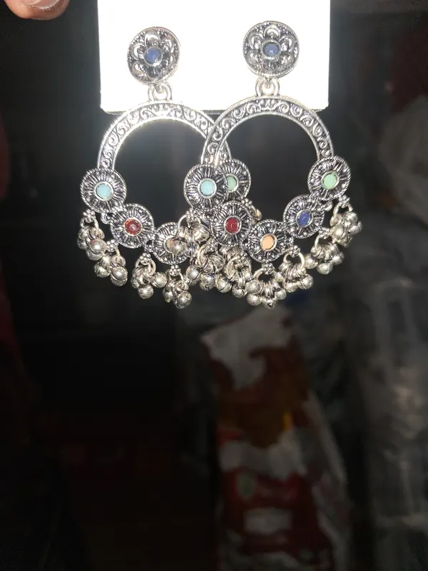 Blue_Silver_Zinc_Jumkha_Earrings_For_Women