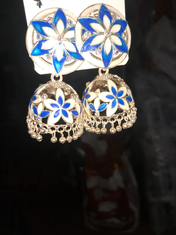Blue_Zinc_Jumkha_Earrings_For_Women