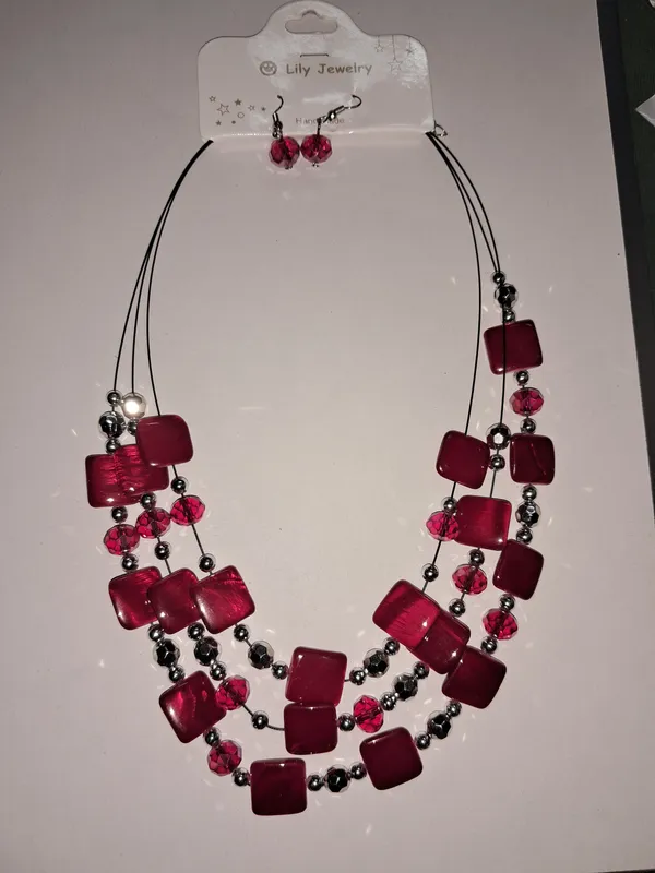Red_Agate_Necklace_Set_For_Women