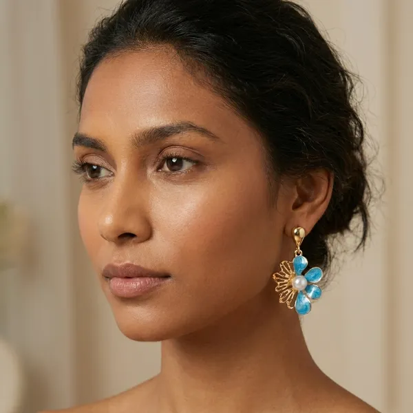Blue_Zinc_Drop_Earrings_For_Women