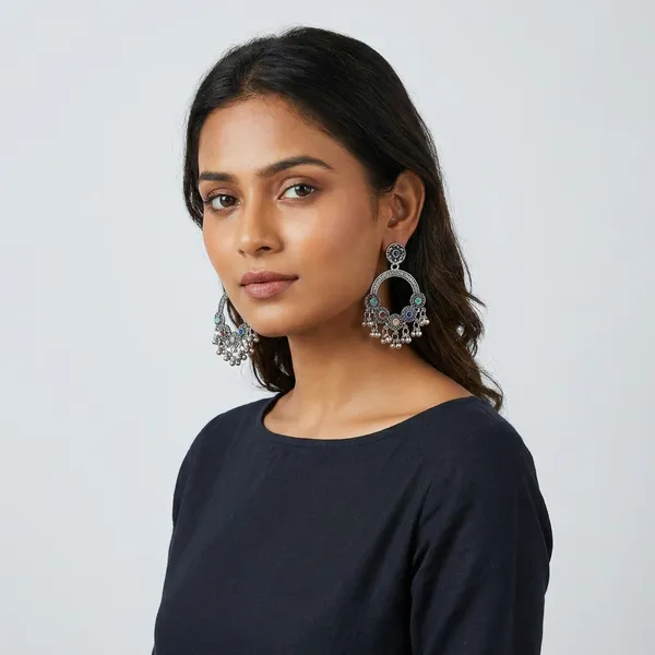 Blue_Silver_Zinc_Jumkha_Earrings_For_Women