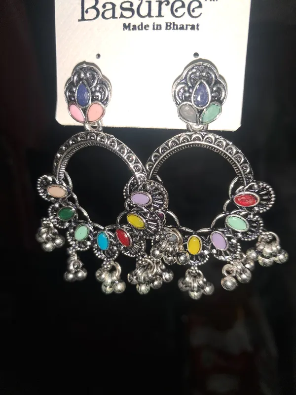 Silver_Zinc_Jumkha_Earrings_For_Women