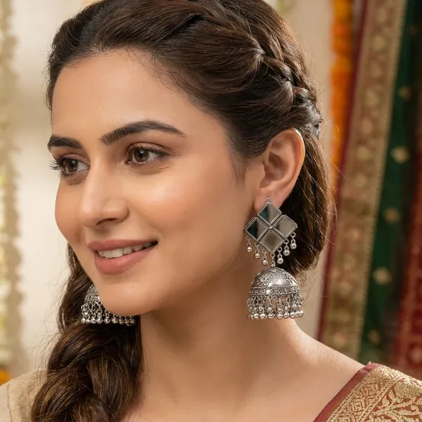 Silver_Zinc_Jumkha_Earrings_For_Women