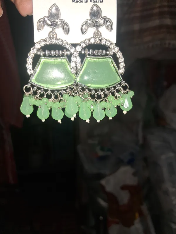 Green_Zinc_Jumkha_Earrings_For_Women