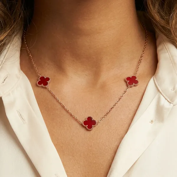 Red_Stainless_Steel_Pendant_Necklace_For_Women