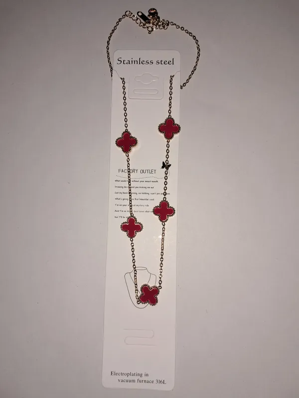Red_Stainless_Steel_Pendant_Necklace_For_Women
