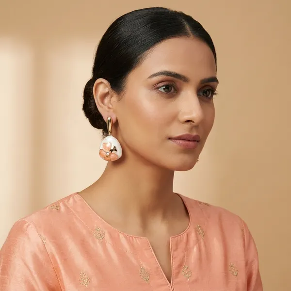 Orange_Zinc_Earrings_For_Women