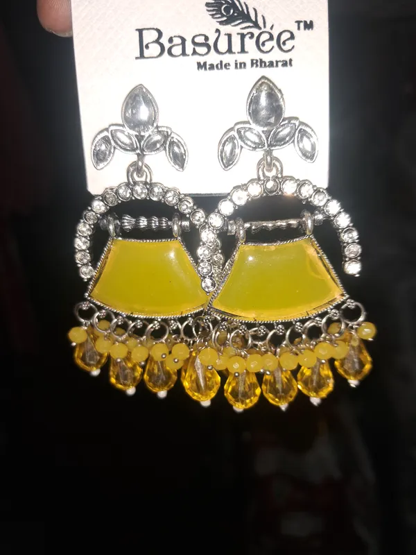 Yellow_Zinc_Jumkha_Earrings_For_Women