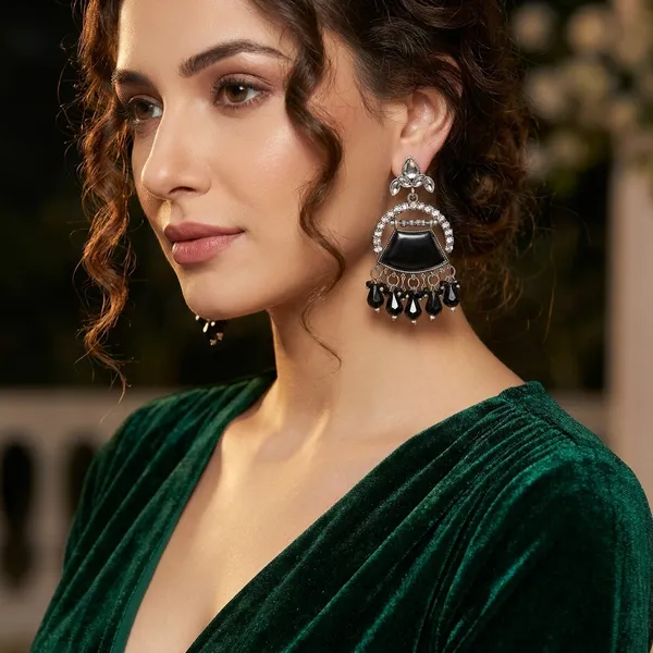 Black_Zinc_Jumkha_Earrings_For_Women