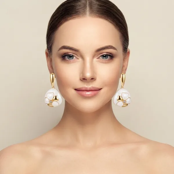 White_Zinc_Drop_Earrings_For_Women