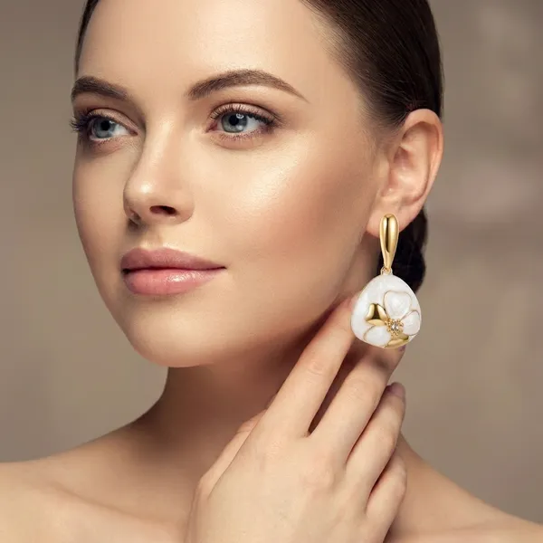 White_Zinc_Drop_Earrings_For_Women