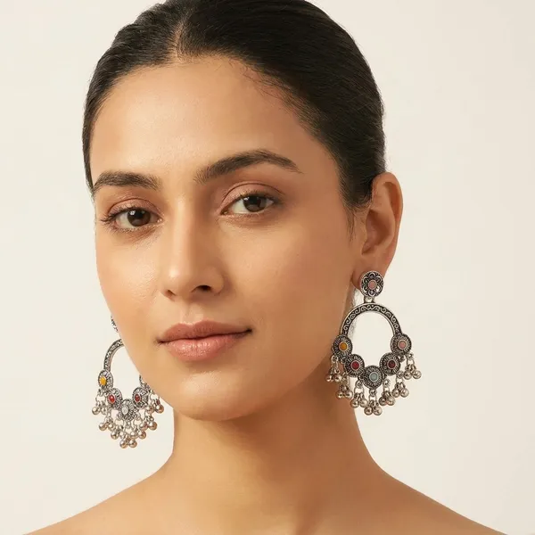 Light_Pink_Silver_Zinc_Jumkha_Earrings_For_Women