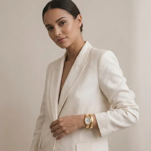 White_Gold_Metal_Wrist_Watch_For_Women