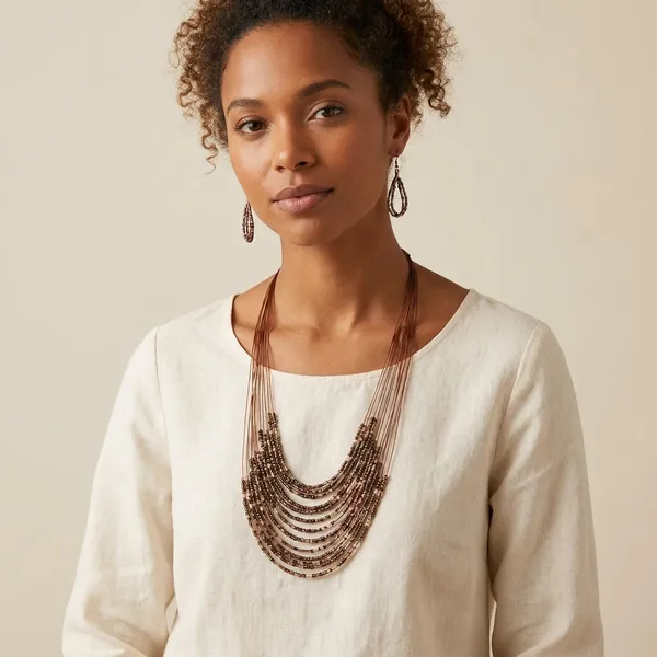 Brown_Lobster_Necklace_Set_For_Women