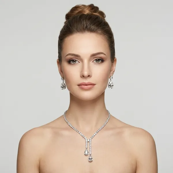 White_Metal_Jewelry_Set_For_Women