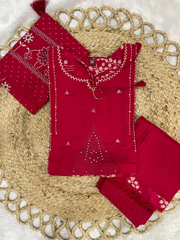 Red_Embroidered_Unstitched_Suit_Set_with_Dupatta