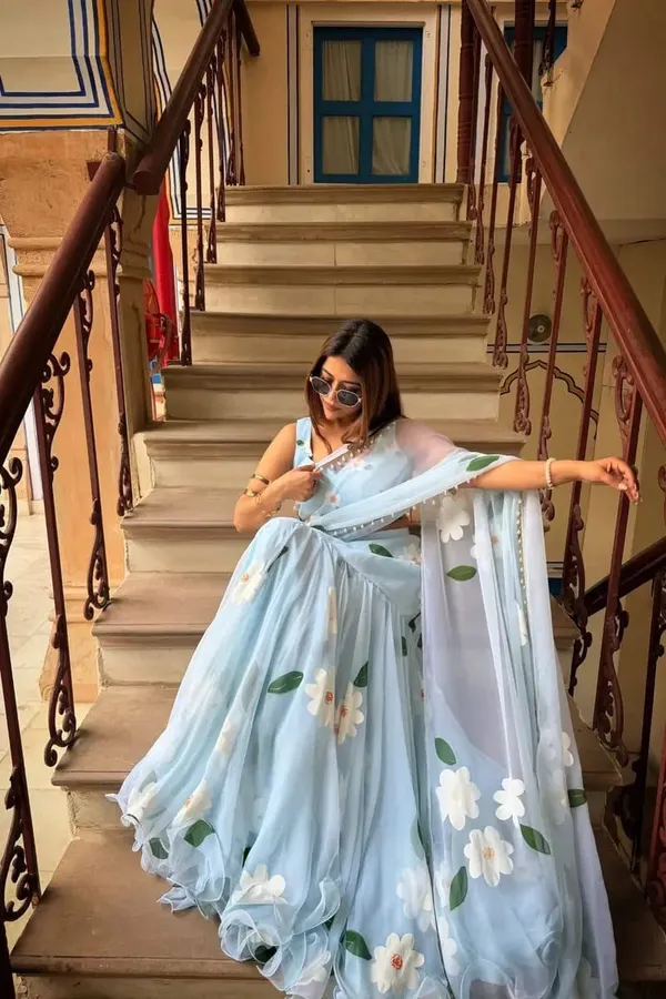 Sky_Blue_Floral_Print_Lehenga_Choli_Set_with_Dupatta