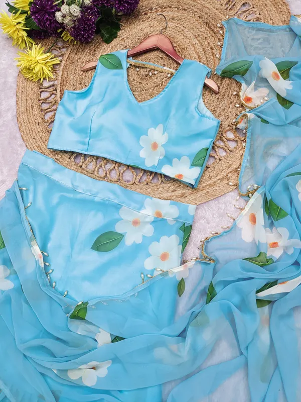Sky_Blue_Floral_Print_Lehenga_Choli_Set_with_Dupatta