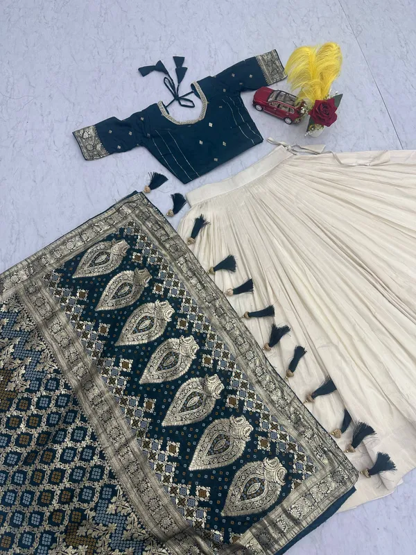 Designer_Banarasi_Silk_Lehenga_Choli_Set_with_Embroidered_Blouse_and_Dupatta