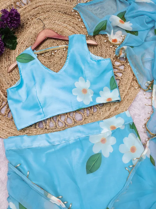 Sky_Blue_Floral_Print_Lehenga_Choli_Set_with_Dupatta