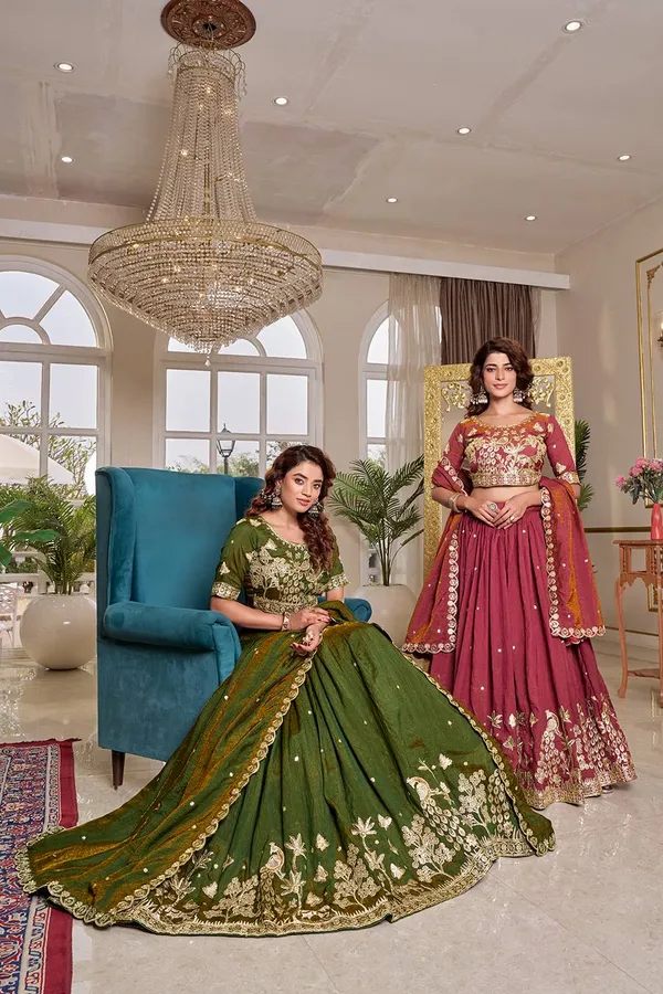 Maroon_Embroidered_Lehenga_Choli_Set_with_Dupatta