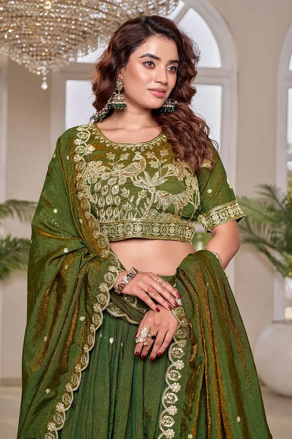 Olive_Green_Embroidered_Lehenga_Choli_Set_with_Gold_Detailing