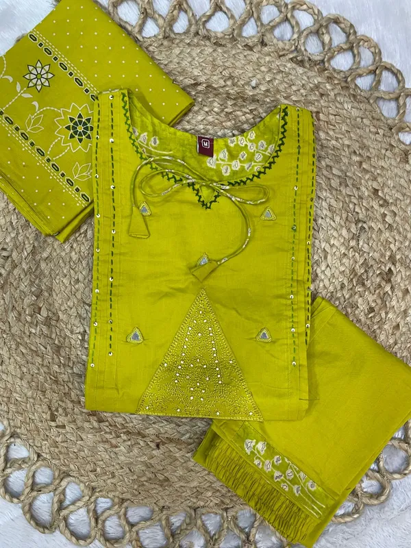 Lime_Green_Embroidered_Cotton_Suit_Set_with_Sequin_and_Mirror_Work
