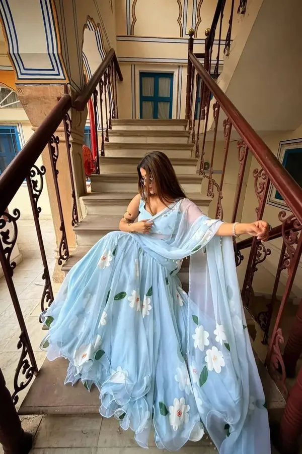 Sky_Blue_Floral_Print_Lehenga_Choli_Set_with_Dupatta