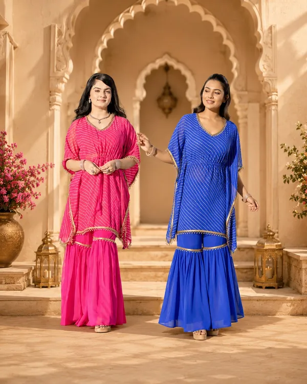 RichOra_Sapphire_Glow_Kaftan_Sharara_Set