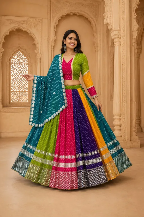 RichOra_Rangoli_Raas_Multicolour_6_Meter_Flair_Georgette_Lehenga_Choli_with_Dupatta