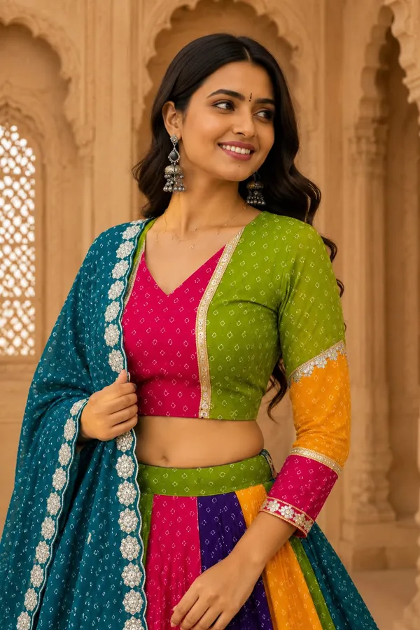 RichOra_Rangoli_Raas_Multicolour_6_Meter_Flair_Georgette_Lehenga_Choli_with_Dupatta