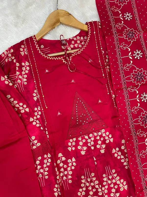 Red_Embroidered_Unstitched_Suit_Set_with_Dupatta